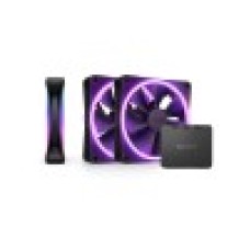 Комплект кулеров для компьютерного корпуса, NZXT, F120 RGB DUO, RF-D12TF-B1, RGB LED, 500-1800 об/мин, 48.58 CFM, 29 dB(A), 4-pin PWM, 120 x 120 x 25мм, Черный