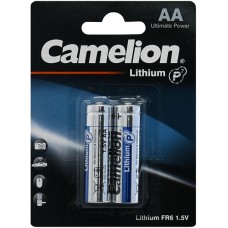 Батарейки Camelion AA (FR6-BP2) Lithium, комплект - 2 штуки