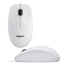 Мышь проводная Logitech B100 White 910-003360