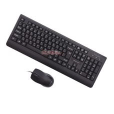 Клавиатура и мышь, USB, Delux DLD-6075, Черный 