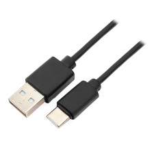 Кабель USB, Ritmix RCC-130, 1.0м, Черный Cable Type A - Type C, USB 2.0, black