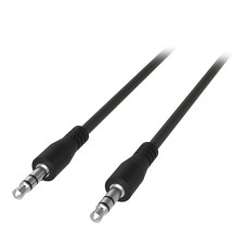 Аудиокабель Ritmix RCC-240, 1m Cable Audio, 3.5mm/­m - 3.5mm/­m, AUX, тканевая оплетка, black