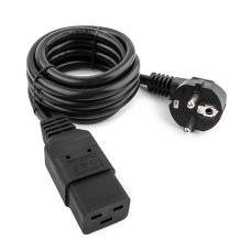 Кабель питания, Cablexpert PC-186-C19, 1.8м Cable power, 16A, black