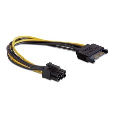 Кабель SATA power -> 6 pin, Cablexpert CC-PSU-SATA Cable converter for power supply 0.2m