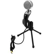 Микрофон с подставкой Ritmix RDM-127 USB, Черный Microphone 2.2k Ohm, 50-16000Hz, 30dB, 1.5m cable, USB, black