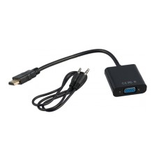 Конвертер HDMI m -> D-Sub (VGA) f, Cablexpert A-HDMI-VGA-03 Converter, black