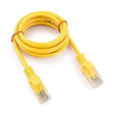 Патч-корд Cablexpert PP10-1M/­Y, желтый Cable Patch cord UTP 5e-Cat 1 m