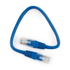 Патч-корд Cablexpert PP10-0.25M/­B, синий Cable Patch cord UTP 5e-Cat 0.25 m
