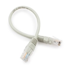 Патч-корд Cablexpert PP10-0.25M, серый Cable Patch cord UTP 5e-Cat 0.25 m