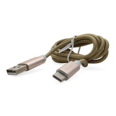 Уц. Кабель USB, Apacer DC111, APDC111С-1, 1.0м, Золотой, вскрыта упаковка Cable Type A - Type C, USB 2.0, gold