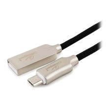 Кабель USB, Cablexpert CC-P-mUSB02Bk-0.5M, 0.5м Cable USB Type A - micro black