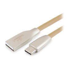 Кабель USB, Cablexpert CC-G-USBC01Gd-1M, 1.0м Cable Type A - Type C, USB 2.0, gold