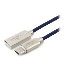 Кабель USB, Cablexpert CC-P-USBC02Bl-1M, 1.0м Cable Type A - Type C, USB 2.0, blue