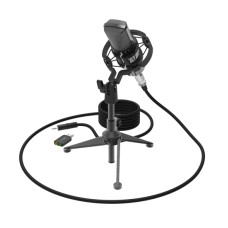 Микрофон с USB-адаптером Ritmix RDM-160, Черный Microphone 1000 Ohm, 20-20000Hz, 132dB, XLR -> 3.5mm/­USB, 2.5m cable, black