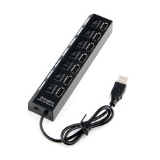 Концентратор USB Gembird UHB-U2P7-02 Hub 7 port, USB 2.0, black