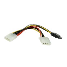 Кабель Molex 4m -> Molex 4f + SATA, Cablexpert CC-SATA-PSY2 Cable converter for power supply