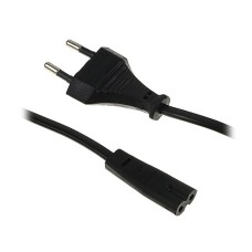 Кабель питания аудио/видео Cablexpert PC-184/2-1М, 1м, CEE 7/16 - C7, 2-pin, 2х0,5, черный, пакет