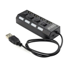 Концентратор USB Gembird UHB-243-AD Hub 4 port, USB 2.0, black