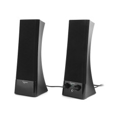 Уц. Акустическая система Gembird SPK-500 (2.0), Черный, немного повреждена упаковка SPK active RMS 3Wx2, 220V power, Black