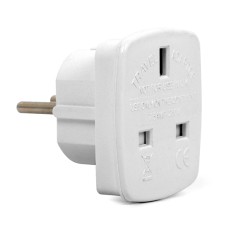 Переходник 220V, Gembird A-AC-UKEU-001 USA type -> German type