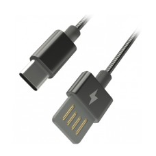 Кабель USB, Ritmix RCC-436 Metal Grey, 1.0м Cable Type A - Type C, 2A