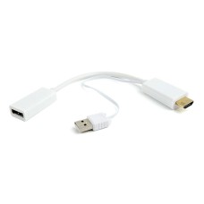 Конвертер HDMI Cablexpert DSC-HDMI-DP-W converter, HDMI m -> DisplayPort f, white
