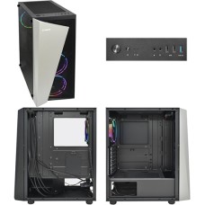 Корпус ATX midi tower Zalman S4 Plus, (без БП), Черный