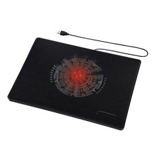 Подставка для ноутбука Hama Slim (00053067), Черный USB power, 160cm red LED, up to 15,6", black