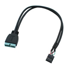 Кабель 9 pin -> 19 pin, Cablexpert CC-U3U2-01 Cable converter for power supply (USB 3.0 ->2.0), 0.3m
