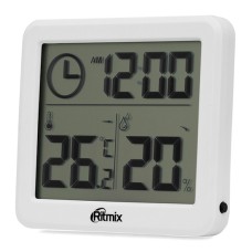 Метеостанция Ritmix CAT-041, Белый Weather station CR2032, white