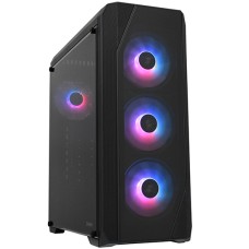 Корпус ATX midi tower Zalman N5 TF, (без БП), Черный