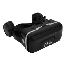 Очки виртуальной реальности Ritmix RVR-400 для смартфона, VR/­AR, встроенные наушники, black