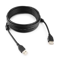 Кабель USB, Cablexpert CCF-USB2-AMAF-15, 4.5m Cable (удлинитель) Type Am- Af, USB 2.0, black