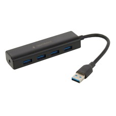 Концентратор USB Gembird UHB-C354 Hub 4 port, USB 3.0, Black
