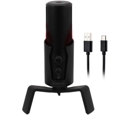 Микрофон Ritmix RDM-290 USB Eloquence, Черный Microphone 20-20000Hz, 24bit/­96kHz, USB Type C, RGB, black