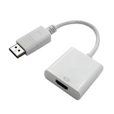 Конвертер DP m -> HDMI f, Cablexpert A-DPM-HDMIF-002-W Converter, DisplayPort  A-M-HDMIF-002-W, white