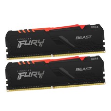 Комплект модулей памяти Kingston Fury Beast RGB, KF426C16BBAK2/­16 DDR4, 16 GB DIMM kit <2666MHz> (2x8GB), CL16
