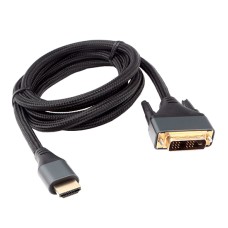 Кабель SVGA, Cablexpert CC-HDMI-DVI-4K-6, 1.8м Cable DVI-D to HDMI, m/­m, 18+1pin/­HDMI