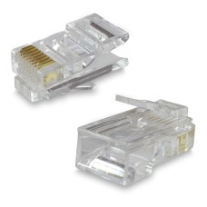 Коннектор RJ-45 Cablexpert  LC-8P8C-002, упаковка Connector LC-8P8C-001, Cat.5e, for UTP, (в пакете 100 штук)