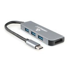 Концентратор USB Type-C, Cablexpert  A-CM-COMBO2-01 Hub 3 port + HDMI + USB 3.0