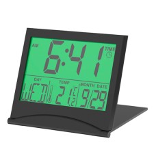 Часы с термометром Ritmix CAT-042, Черный Alarm Clock thermometer, CR2025, black