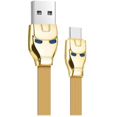 Кабель USB, Hoco  U14, Type-C, USB 2.0, 1.2м, Золотой Cable Type A - Type C, gold