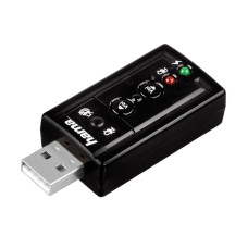 Звуковая карта Hama USB H-51620, 00051620, Черный SB black