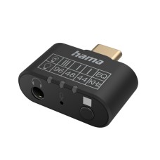 Переходник Audio, Hama, 00200302 Adapter USb Type-C - 3.5 jack, black