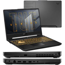 Уц. Ноутбук ASUS TUF Gaming F15 FX506HM-HN148 (90NR0753-M03770), после ремонта, замена WI-FI модуля и петли на матрице, работает только от сети, без батареи NB Core i5-11400H-2.7/­512GB SSD/­16GB/­RTX3060-6GB/­15.6"FHD/­DOS