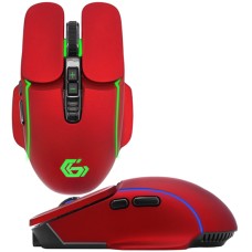 Мышь Gembird MGW-510, Wireless, 2400 dpi, 2.4GHz, RGB, Красный Mouse red