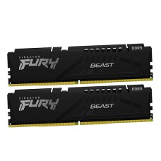 Комплект модулей памяти Kingston Fury Beast, KF556C40BBK2-64, DDR5, 64 GB DIMM kit <5600MHz> (2x32GB), CL40