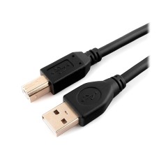 Кабель USB 2.0 Pro Cablexpert CCF-USB2-AMBM-10, AM/BM, 3м, экран, феррит.кольцо, черный, пакет