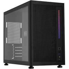 Корпус MATX mini tower 1stPlayer, Mi6, (без БП), черный Case Tempered Glass, black