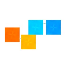 Дополнительные панели Nanoleaf Canvas, Square, 4 квадрата Smart lighting Expansion Pack (NL29-0001SW-PK), White, 4 Pack